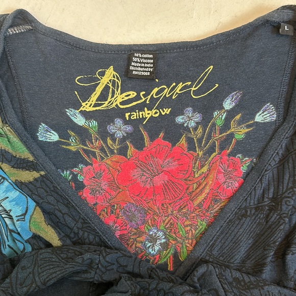 Desigual boho-chic long sleeve knit dress - Picture 7 of 7